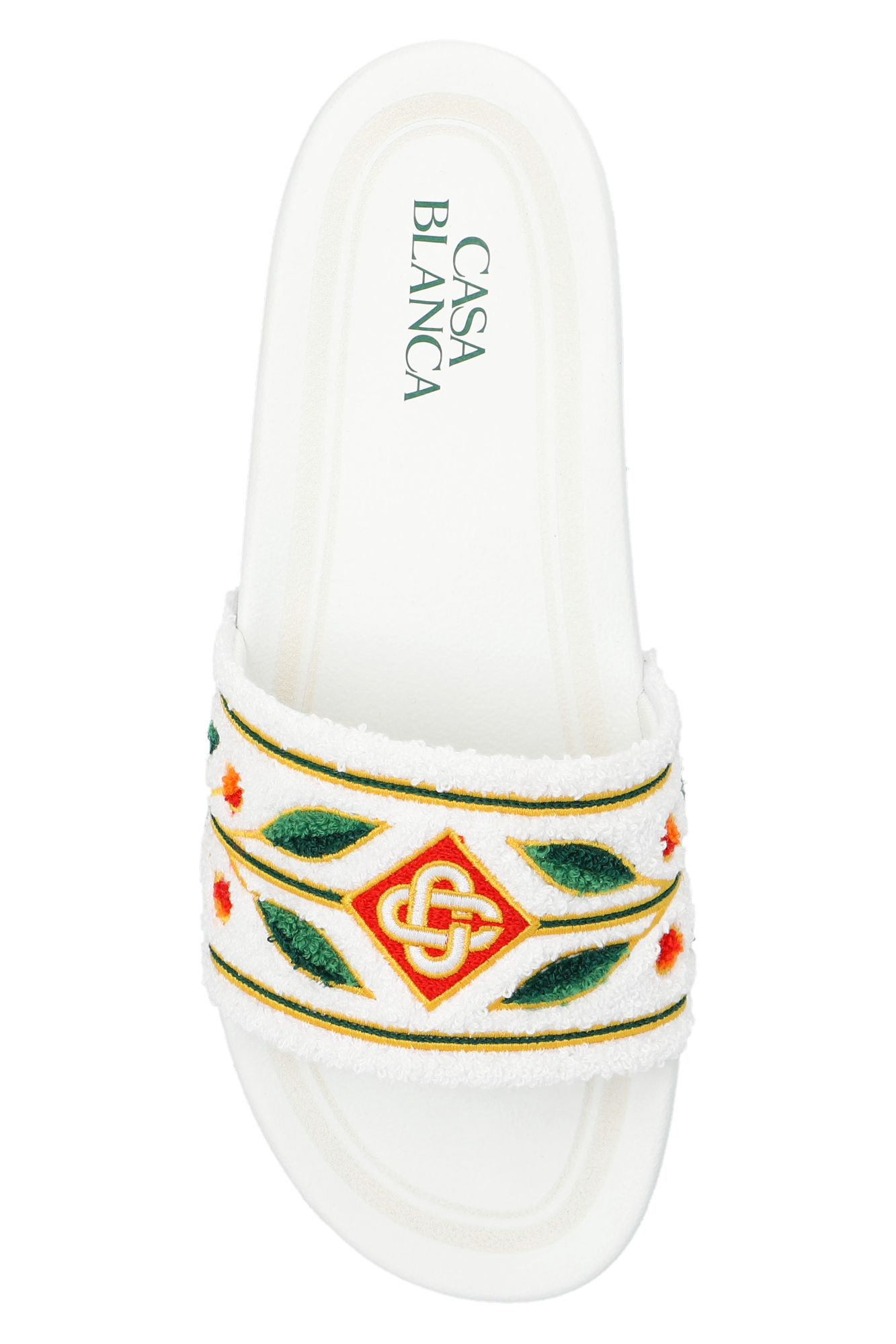 SchaferandweinerShops Ghana - White Embroidered slides